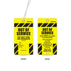 Out Of Service Tag, 75 x 145mm Water & Tear Proof, Eyelet & String, Pack/100
