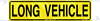 Long Vehicle Banner, Class 2 Reflective Vinyl with Rope Hem, 1200 x 300mm