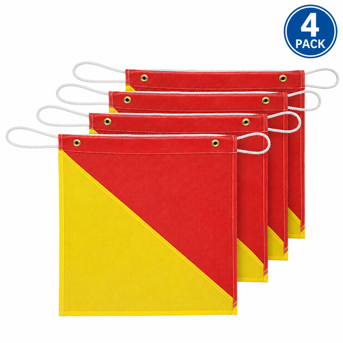 Premium Mesh Type Oversize Flag w/ Rope, Pack/4