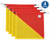 Premium Mesh Type Oversize Flag w/ Stretch Strap & Karabiners, Pack/4