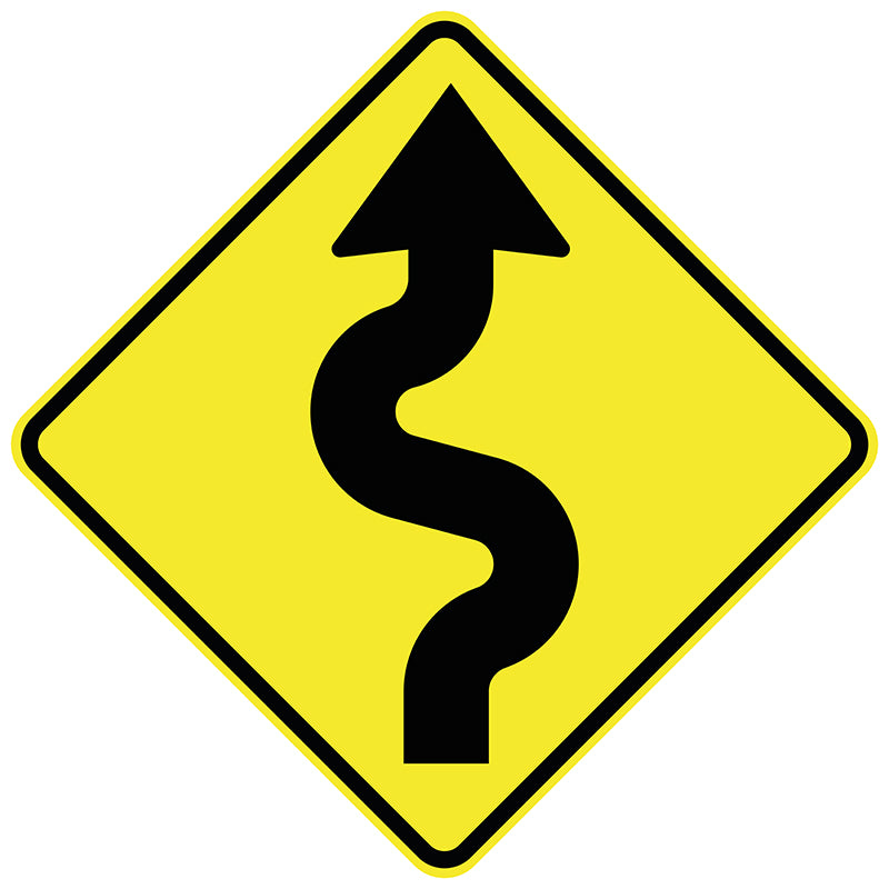 Winding Road Right (Symbolic) — Pinnacle Signage