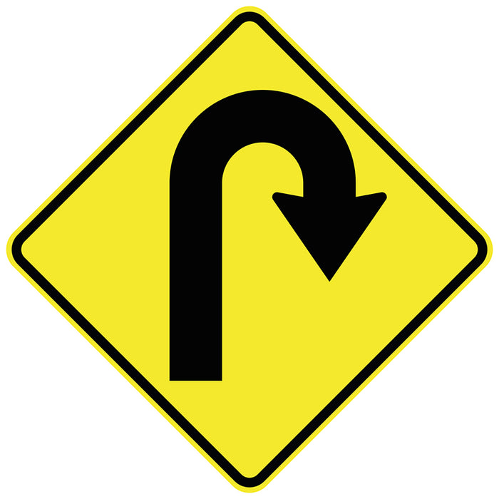 Hairpin Bend Right (Symbolic)