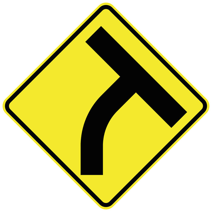 T-Intersection Curved Approach Right (Symbolic)