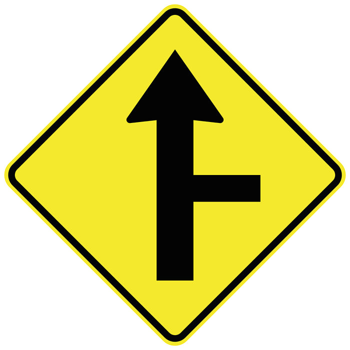 Side Road Right Intersection On Straight (Symbolic)