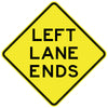 Left Lane Ends