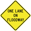 One Lane On Floodway