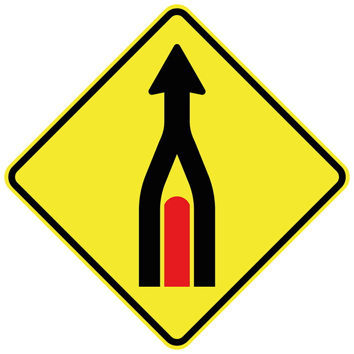 Lanes Merge With Barrier (Symbolic)