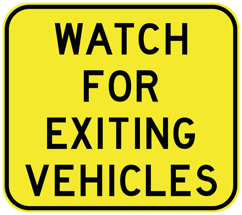 Watch For Exiting Vehicles