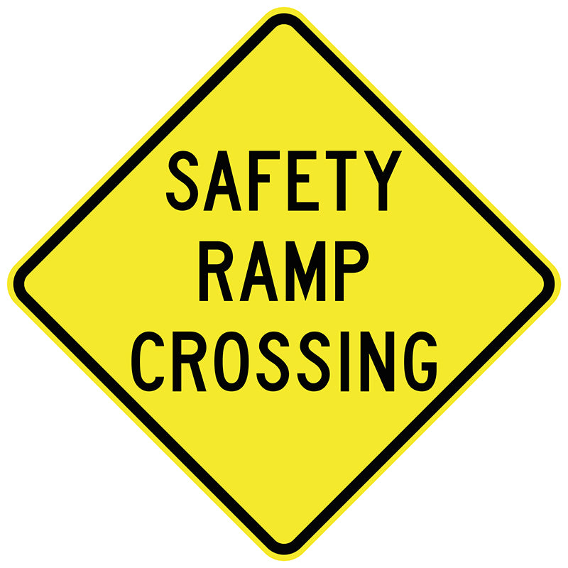 Use Ramp Signage Safety Ramp Crossing — Pinnacle Signage