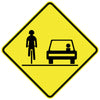 Share The Road Cyclist & Vehicle (Symbolic)