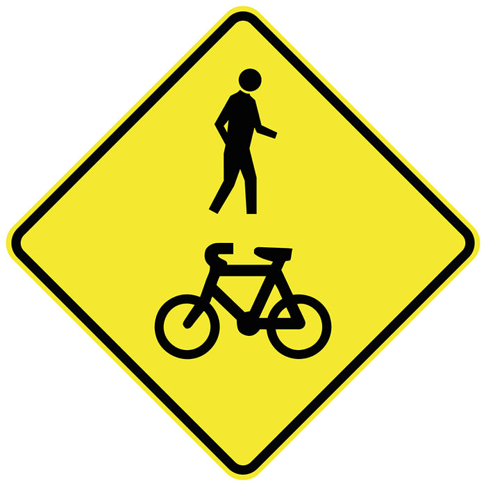 Bicycle/Pedestrian Warning (Symbolic)