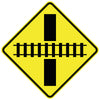 Rail Track Crossing Right Angle (Symbolic)