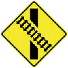 Rail Track Crossing Right (Symbolic)