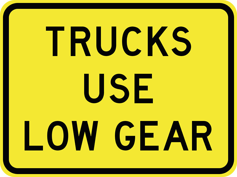 Trucks Use Low Gear