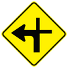 Modified Crossroad Left (Priority Road Continues)