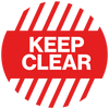 Floor Graphics, Self Adhesive, Anti-Slip, Keep Clear