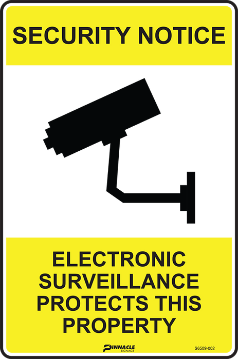 Security Notice Electronic Surveillance Protects This Property