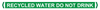 Self Adhesive Pipe Markers, Recycled Water Do Not Drink (Green)