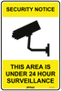 Security Warning This Area Is Under 24 Hour Surveillance