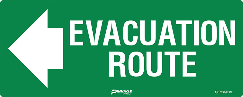 Evacuation Route, Arrow Left