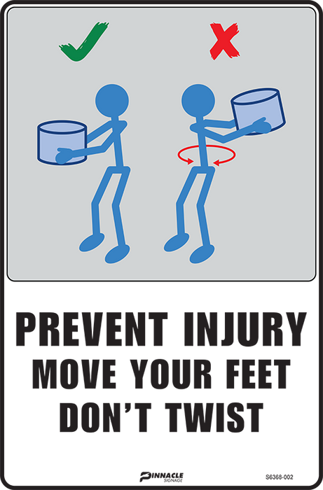 Prevent Injury Move Your Feet Don't Twist