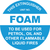 This Extinguisher: Foam 200mm Disc