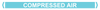 Self Adhesive Pipe Markers, Compressed Air (Light Blue)