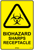 Biohazard Sharps Receptacle