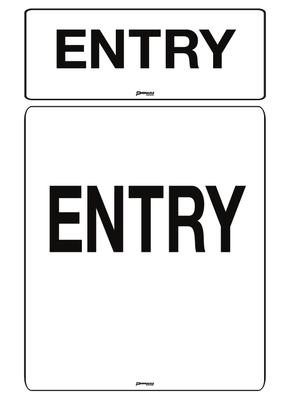 Exit & Entry Signage