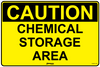 Caution Chemical Storage Area