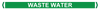 Self Adhesive Pipe Markers, Waste Water (Green)