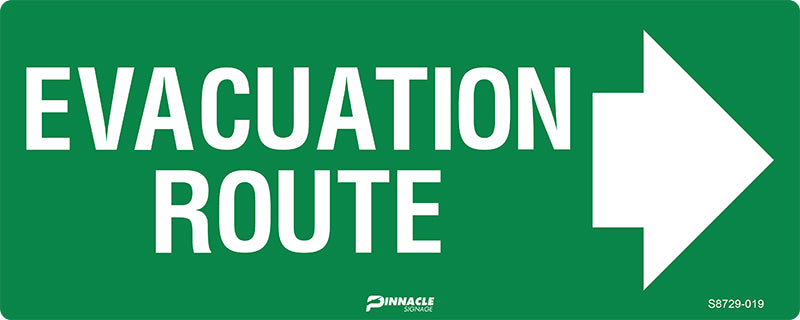 Evacuation Route, Arrow Right