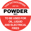 This Extinguisher: Powder B(E) 200mm Disc
