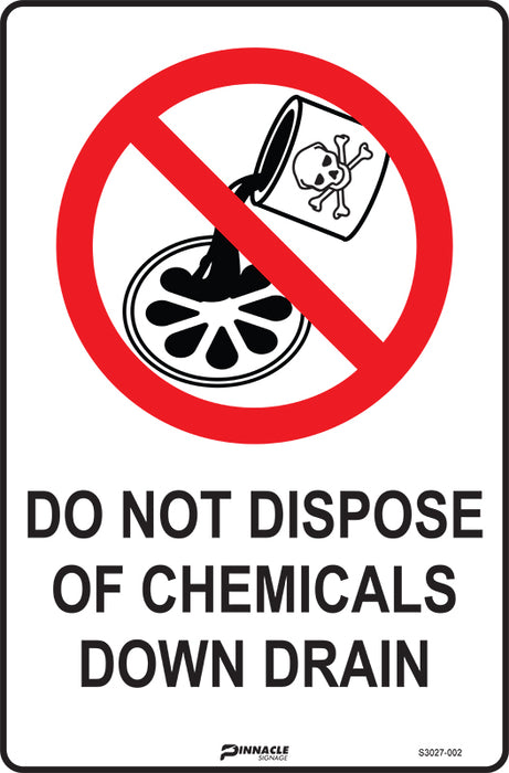 Do Not Dispose Of Chemicals Down Drain