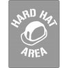 Poly Stencil, Hard Hat Area (With Picto)