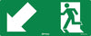 Running Man Picto, Arrow Down Left