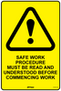 Safe Work Procedure Must be Read and Understood Beforeâ€¦