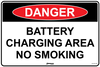 Danger Battery Charging Area No Smoking