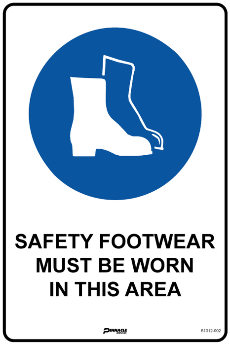 Safety Footwear Must Be Worn In This Area