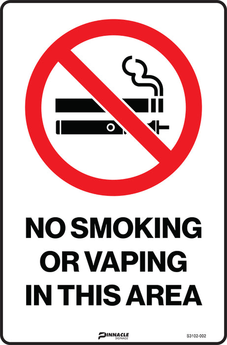 No Smoking Or Vaping In This Area