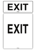 Exit, Black on White