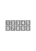 Poly Stencil Pack, Numbers 0-9