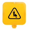Yellow Lock In Sign Frame, Cleaning Picto