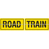 Road Train, 600 x 300mm, Two Piece Hinged, Class 2 Reflective Aluminium