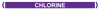 Self Adhesive Pipe Markers, Chlorine (Violet)