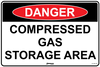 Danger Compressed Gas Storage Area