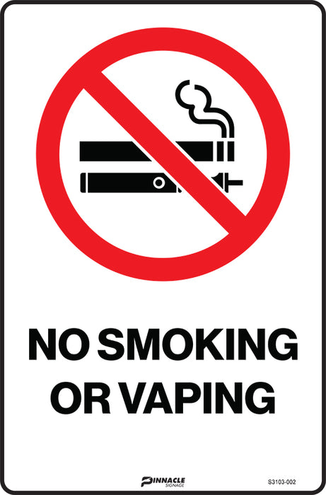 No Smoking Or Vaping