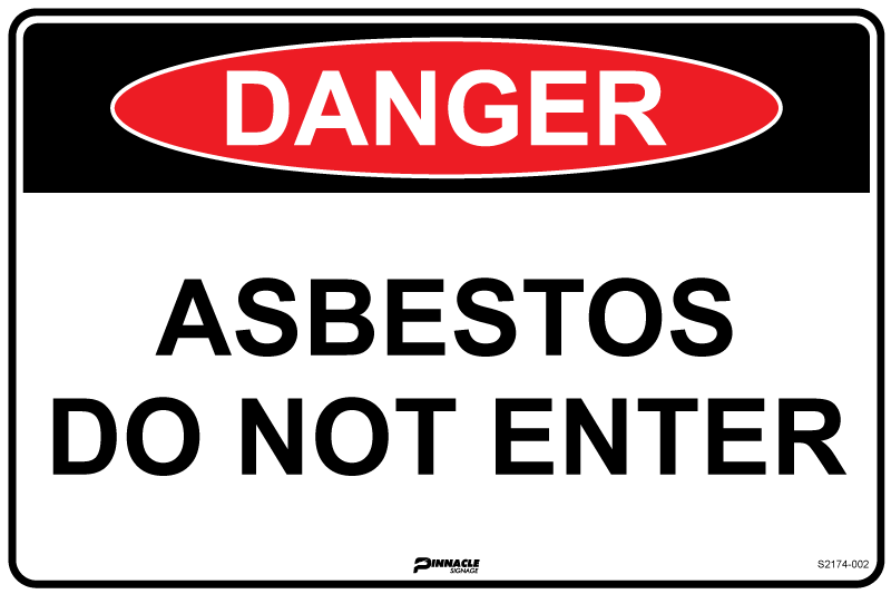 Danger Asbestos Do Not Enter