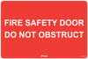 Fire Safety Door Do Not Obstruct
