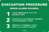 Evacuation Procedure When Alarm Sounds
